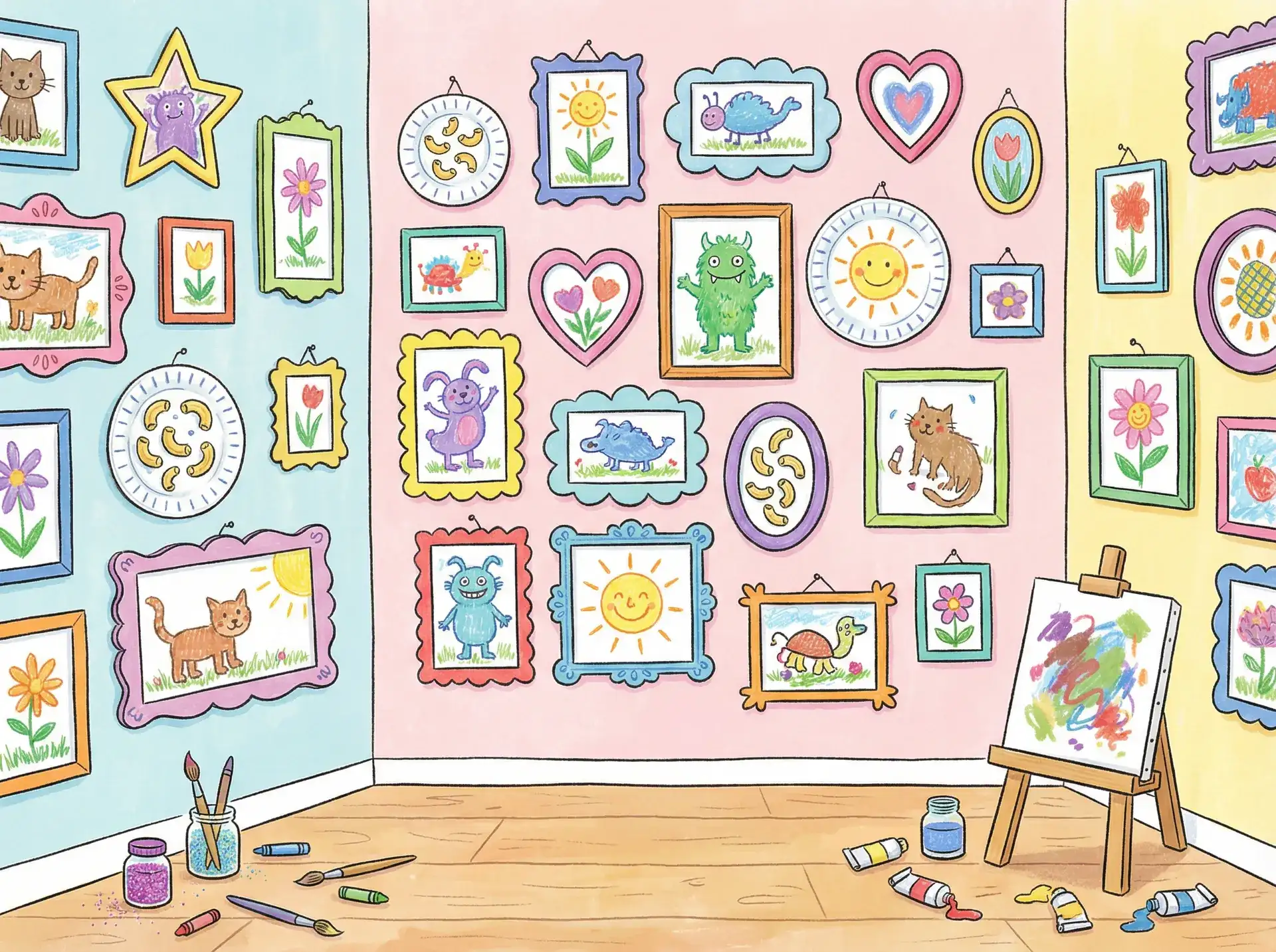 小朋友的彩色画作 - 女子学校拷问部 创意展示